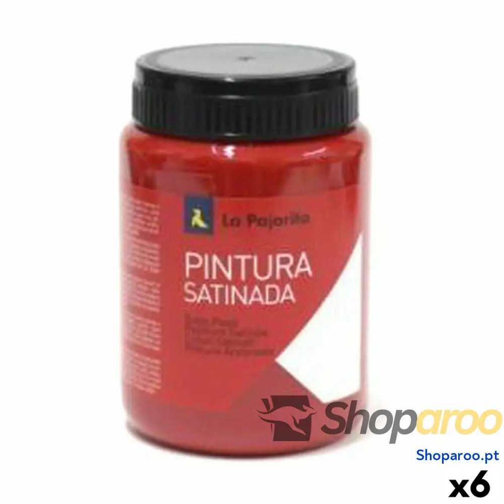 Têmpera La Pajarita L-07 Vermilion 6 Peças Vermelho Escolar Acetinado