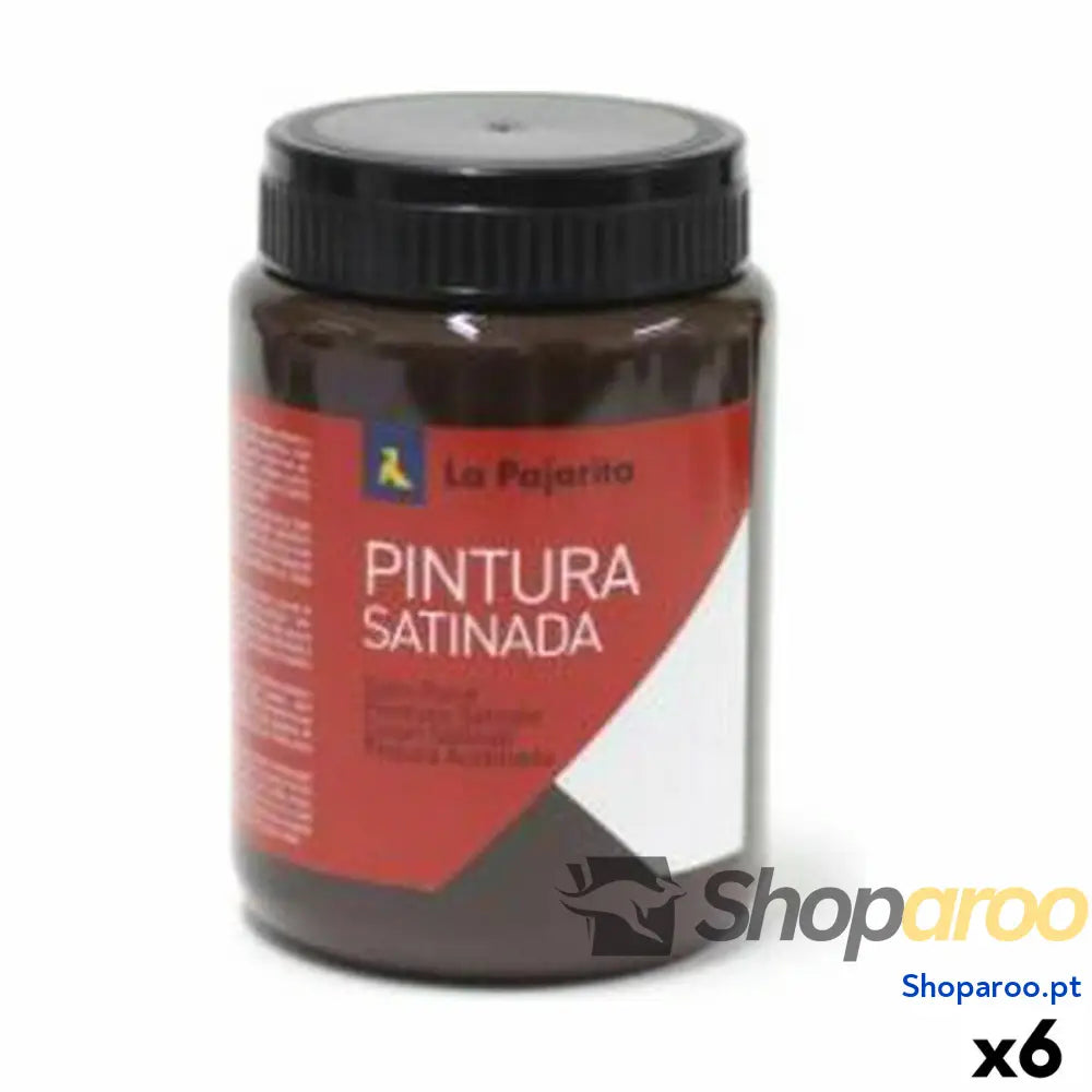 Têmpera La Pajarita L-15 6 Peças Catanho escuro Escolar Acetinado