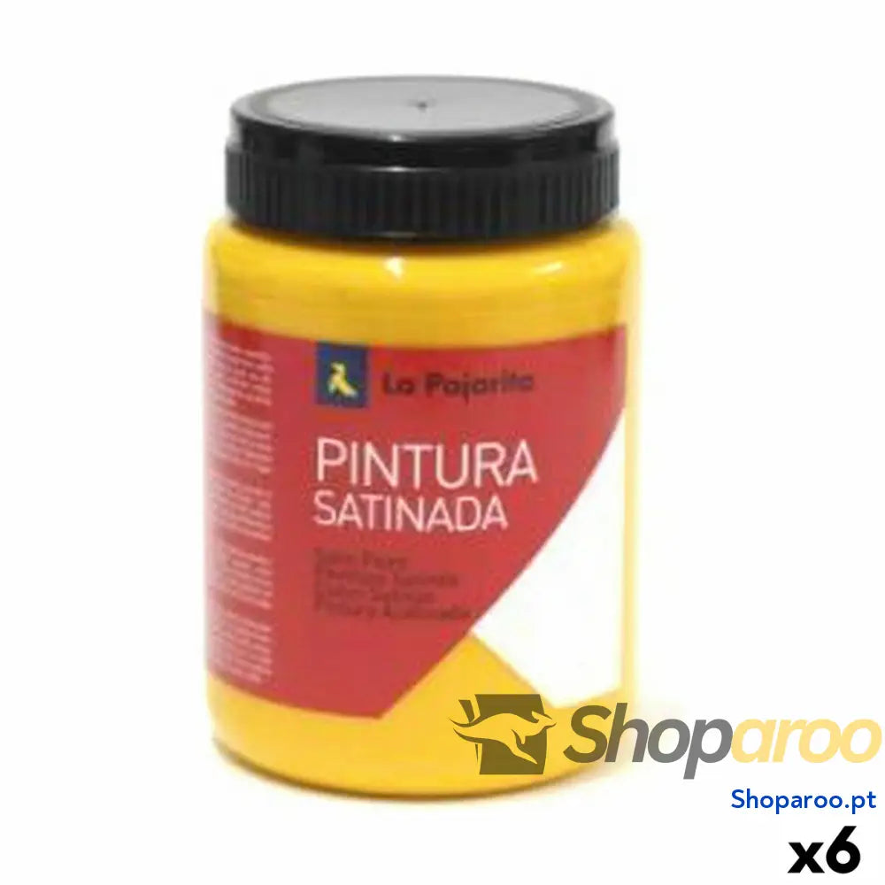 Têmpera La Pajarita L-27 Amarelo Acetinado Escolar (35 ml) (6 Unidades)