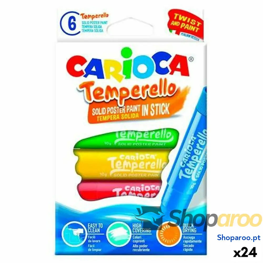 Têmperas Carioca Temperello 6 Peças (24 Unidades)