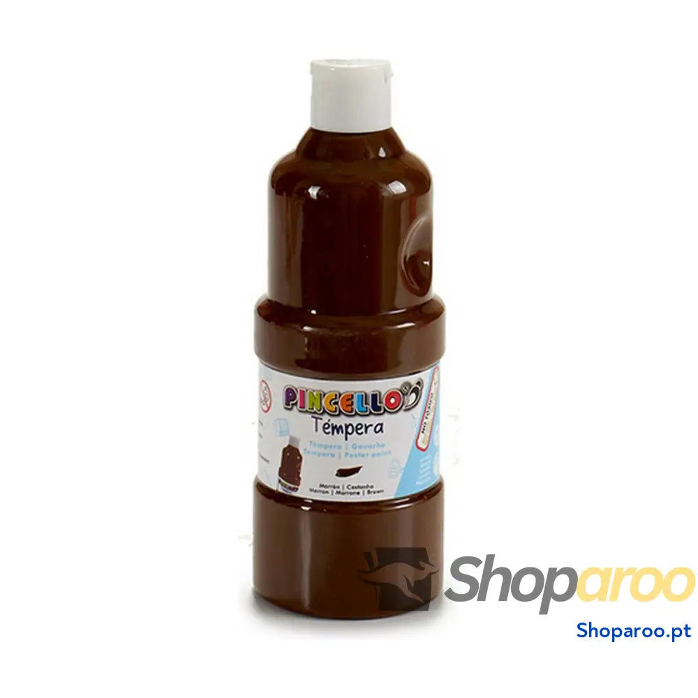 Têmperas Pincello Castanho 400 ml (6 Unidades)