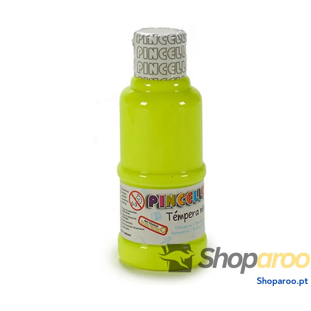 Têmperas Pincello Neon Amarelo 120 ml (12 Unidades)