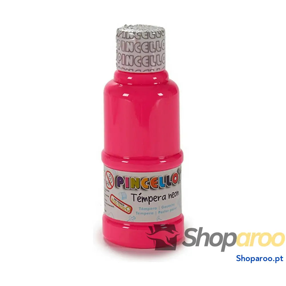 Têmperas Pincello Neon Cor de Rosa 120 ml (12 Unidades)