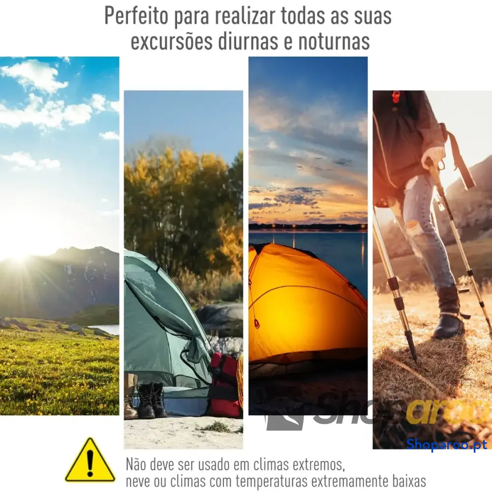 Tenda de Campismo Impermeável para 4 a 5 Pessoas com Proteção UV