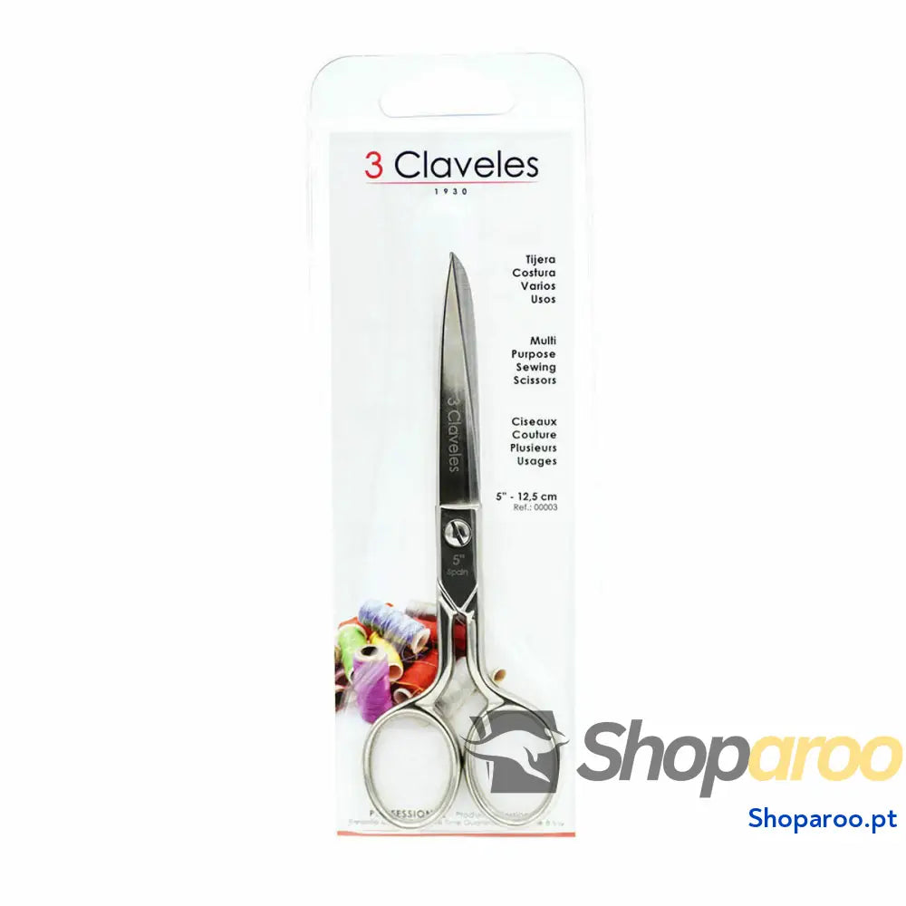 Tesoura de costura 3 Claveles 5’’ Reto