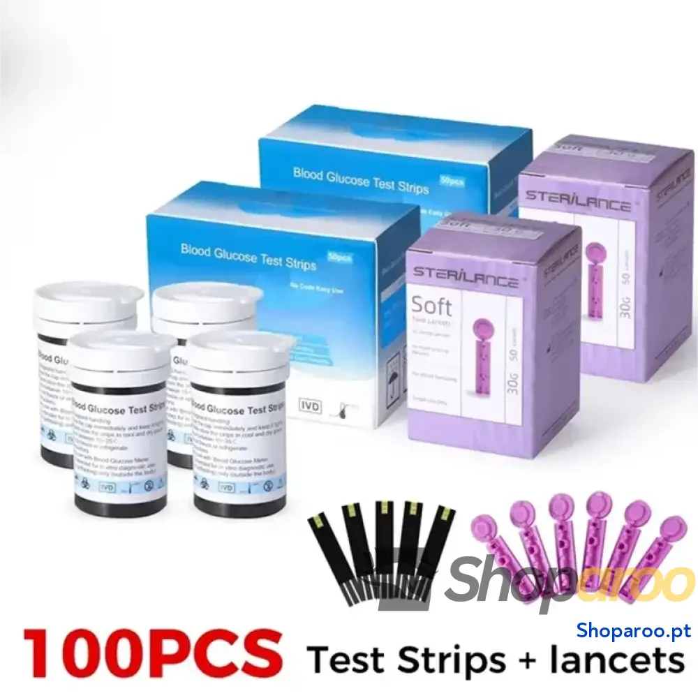 Teste de Diabetes Medidor Glicose no Sangue Freestyle Libre com 50 Tiras