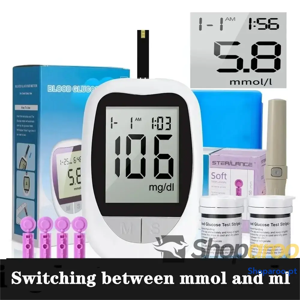 Teste de Diabetes Medidor Glicose no Sangue Freestyle Libre com 50 Tiras
