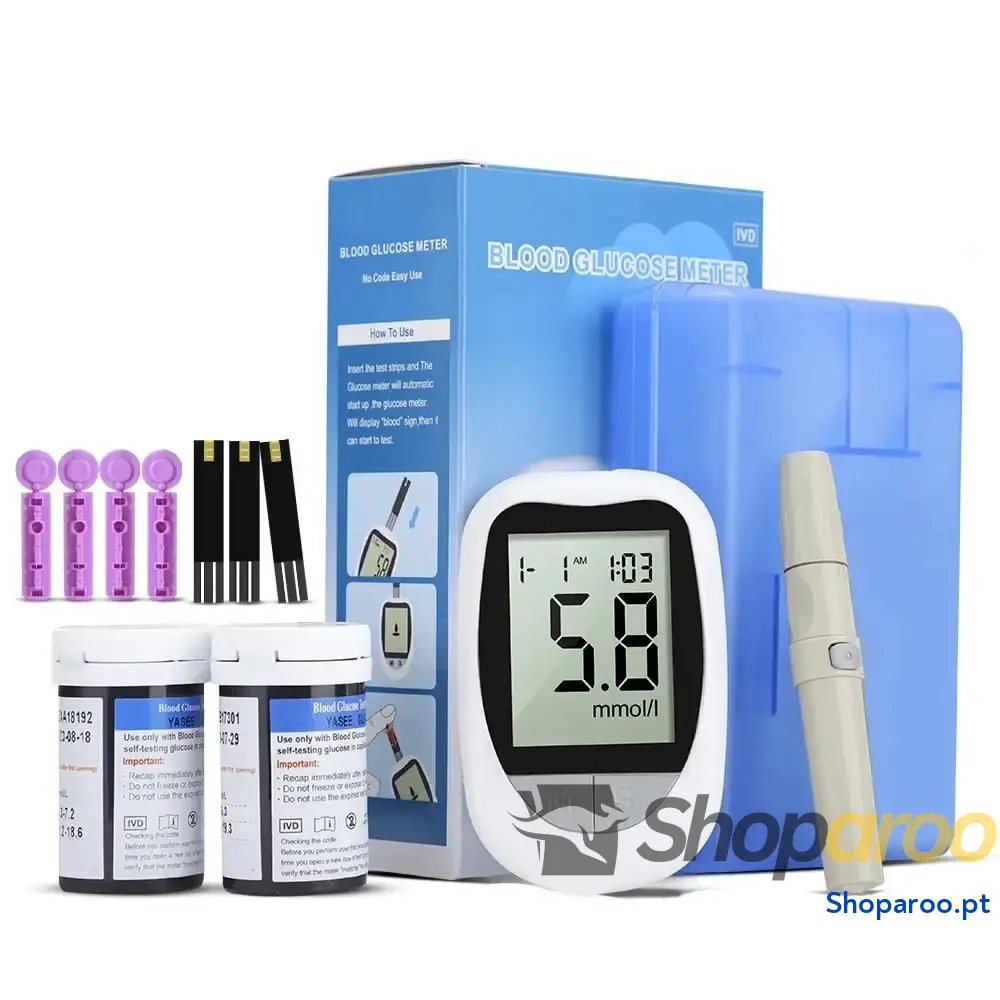 Teste de Diabetes Medidor Glicose no Sangue Freestyle Libre com 50 Tiras