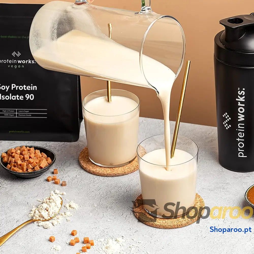 THE PROTEIN WORKS Proteína de soja 90 (isolada) | chocolate macio | 100% vegano | procedente fontes sustentáveis baixo