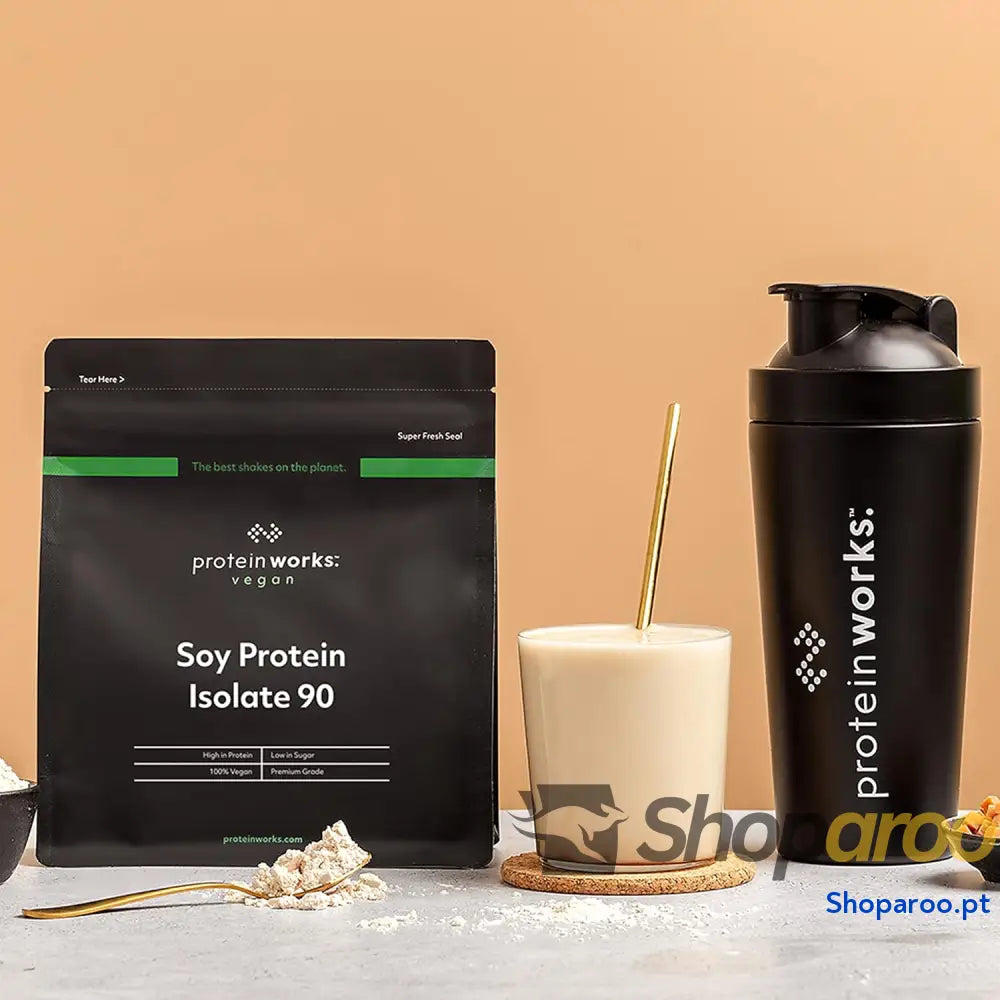 THE PROTEIN WORKS Proteína de soja 90 (isolada) | chocolate macio | 100% vegano | procedente fontes sustentáveis baixo