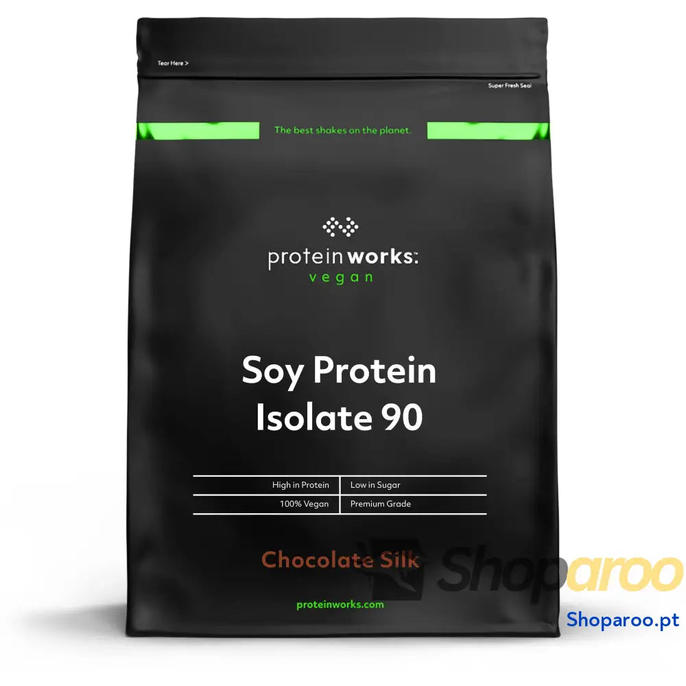 THE PROTEIN WORKS Proteína de soja 90 (isolada) | chocolate macio | 100% vegano | procedente fontes sustentáveis baixo