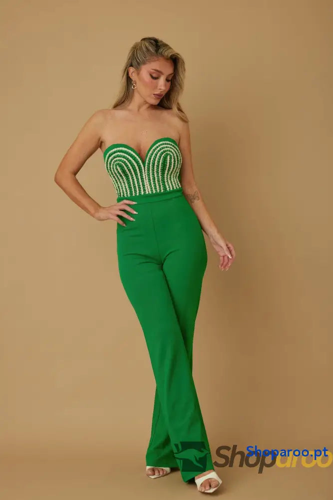 Threaded Twisted Rope Knot Tie Jumpsuit