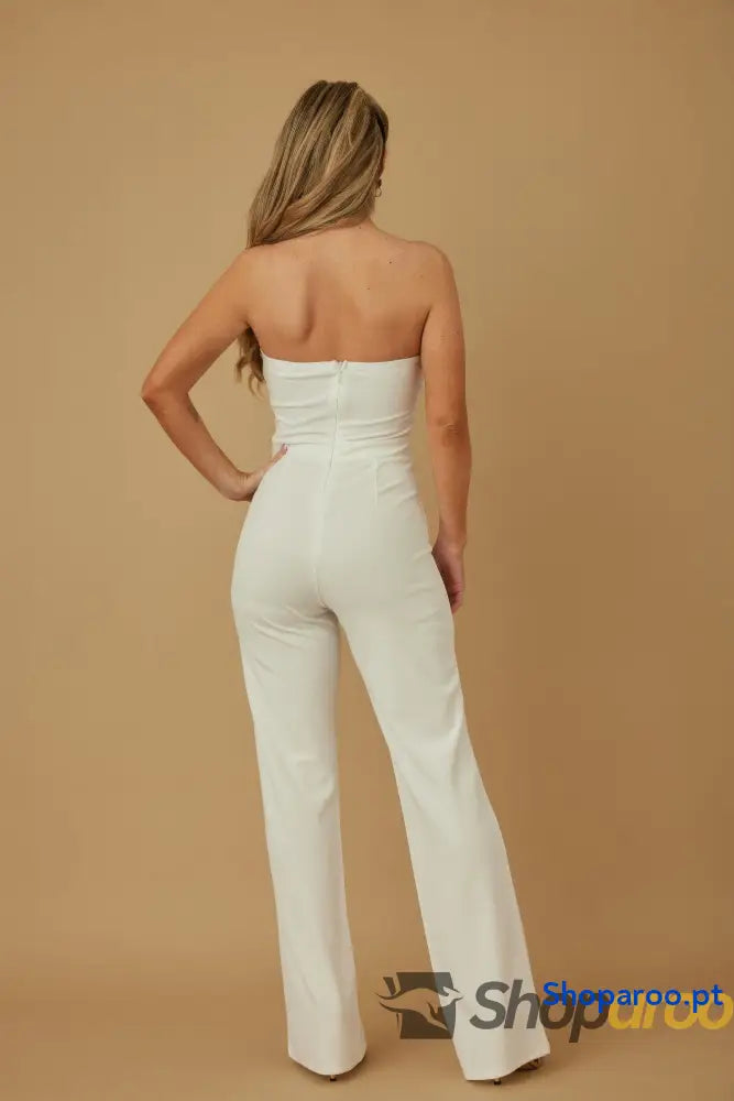 Threaded Twisted Rope Knot Tie Jumpsuit