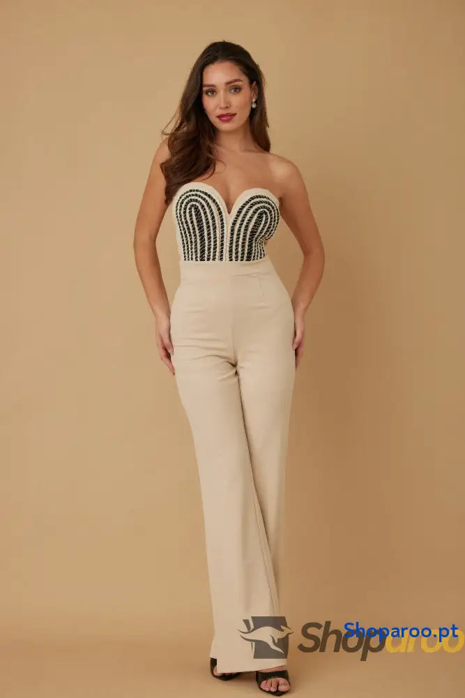 Threaded Twisted Rope Knot Tie Jumpsuit