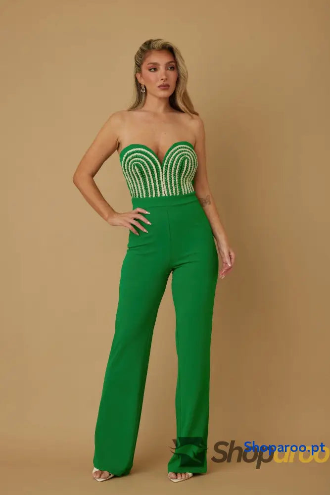 Threaded Twisted Rope Knot Tie Jumpsuit