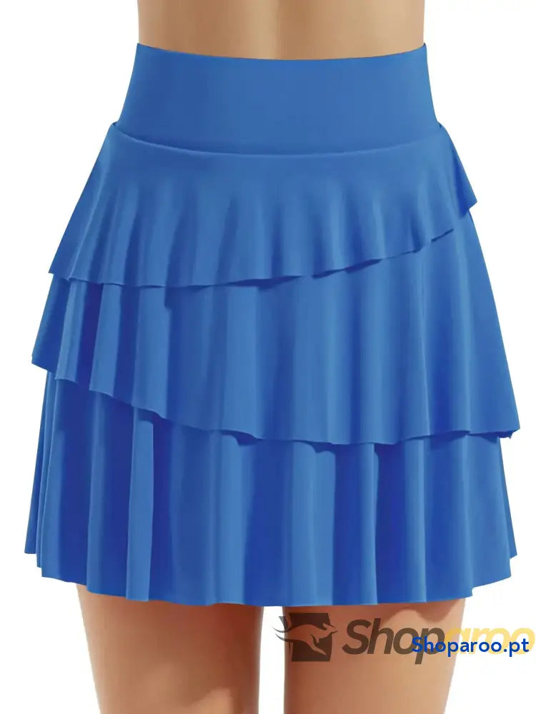 Tiered Ruffle Active Skort