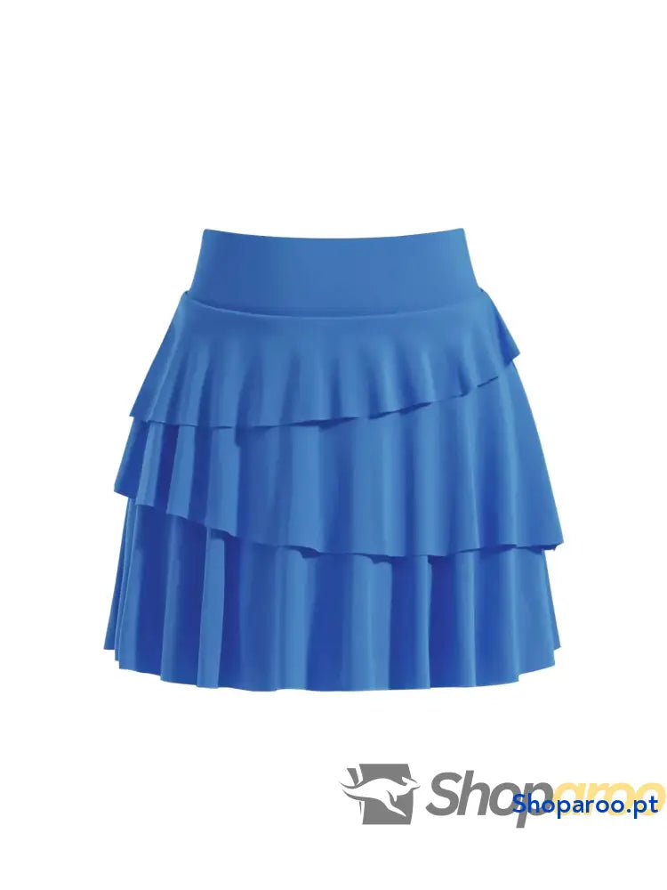 Tiered Ruffle Active Skort