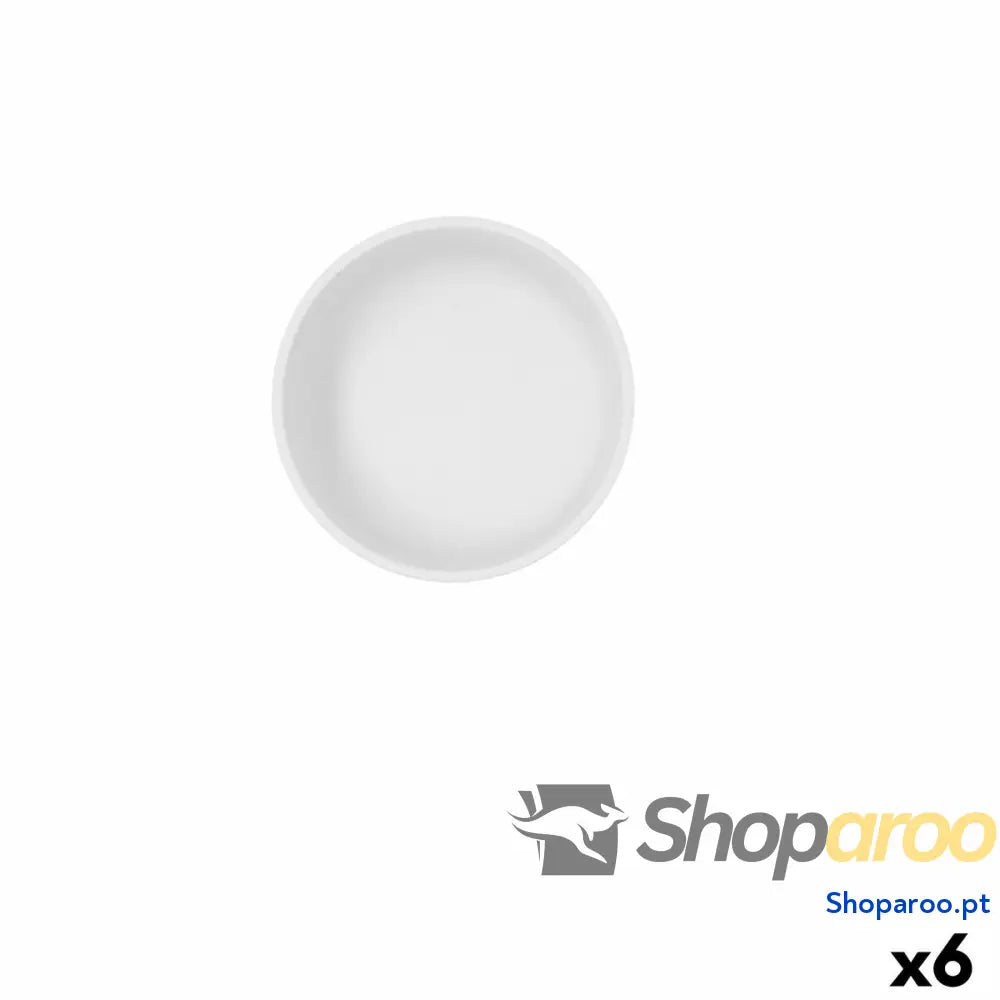 Tigela Bidasoa Fosil Branco Cerâmica 11,8 x 5,9 cm (6 Unidades)
