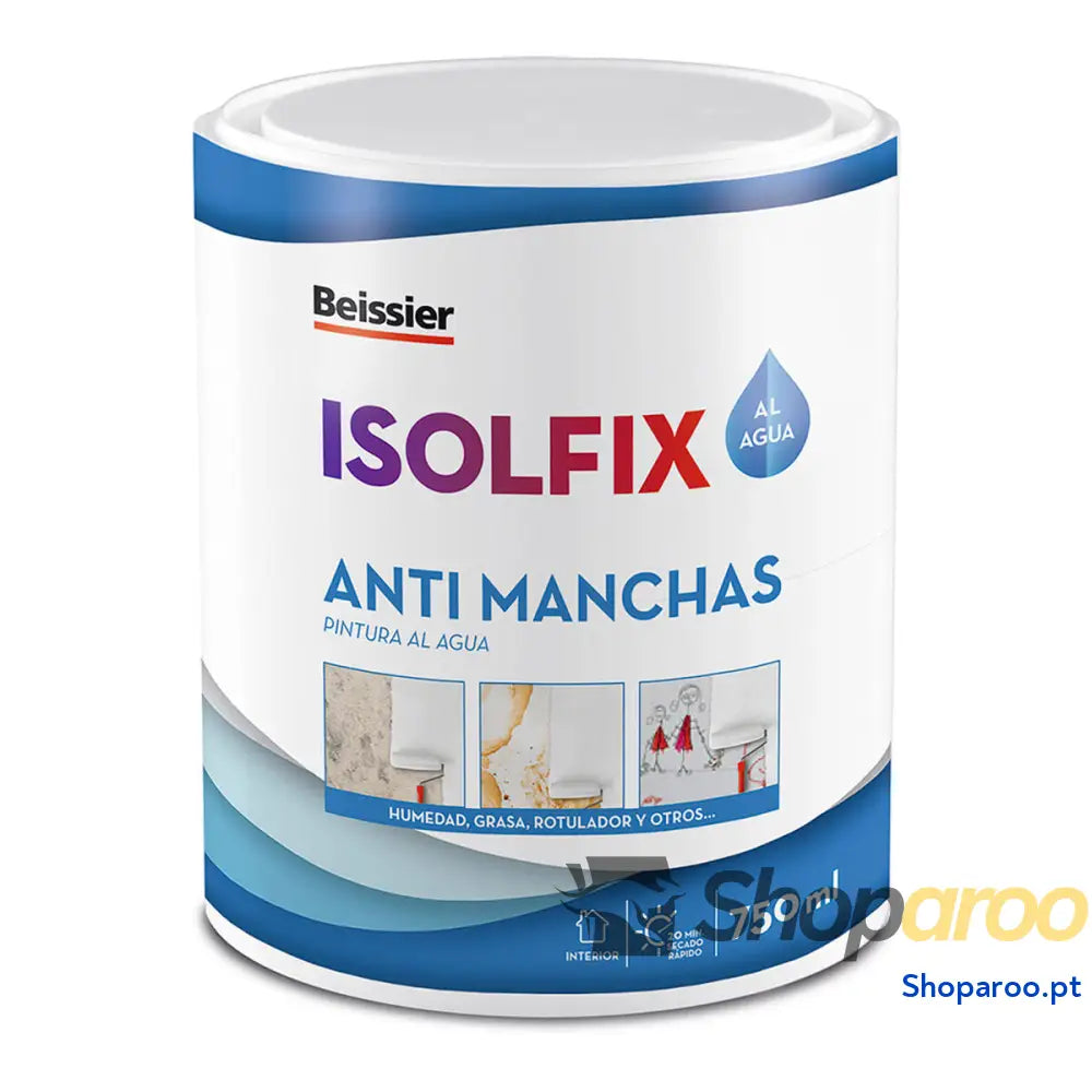 Tinta acrílica Beissier 70249-012 Isolfix Antimanchas Branco 750 ml