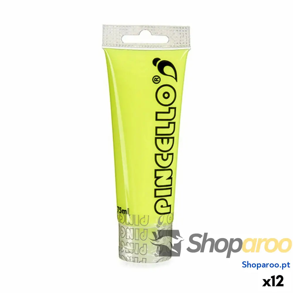 Tinta acrílica Pincello AC75N-1 Amarelo 75 ml (12 Unidades)