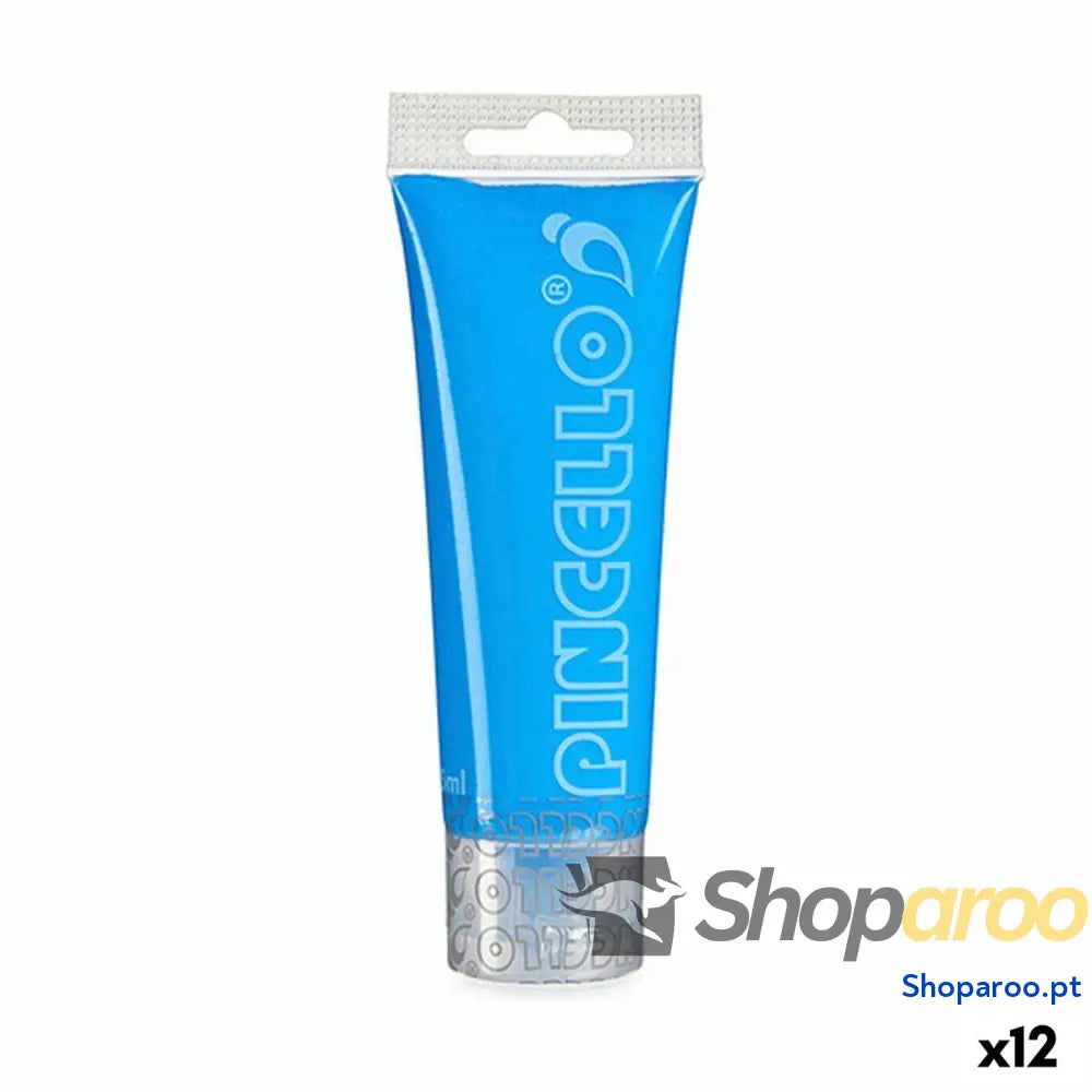 Tinta acrílica Pincello Neon Azul 75 ml (12 Unidades)
