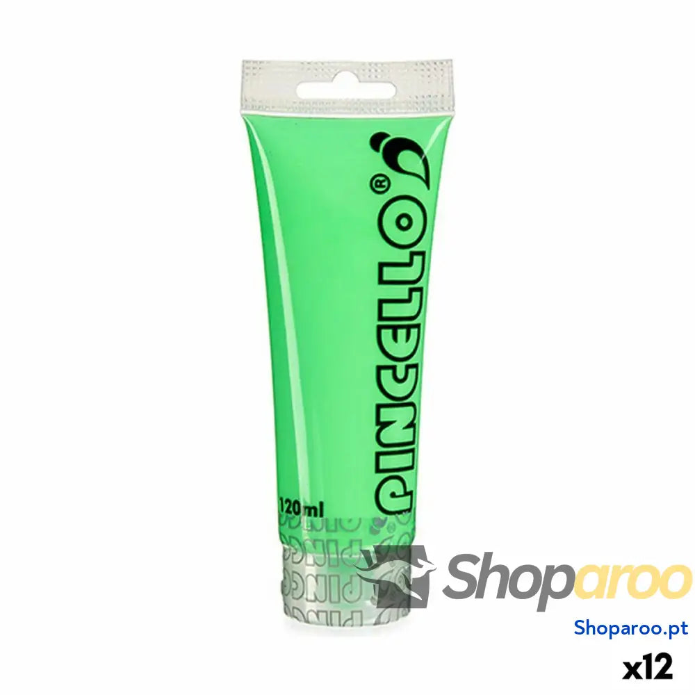 Tinta acrílica Pincello Neon Verde 120 ml (12 Unidades)