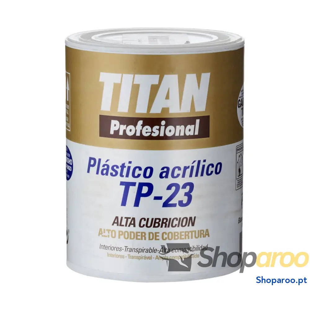 Tinta acrílica Titan T-3 123000301 Branco 1 L Tinta acrílica