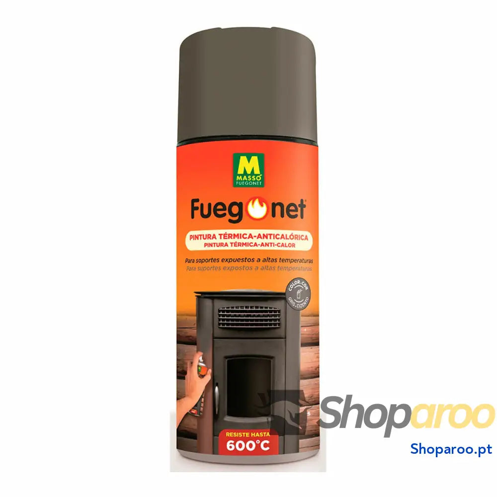 Tinta Anticalórica Massó Fuegonet Spray Cinzento