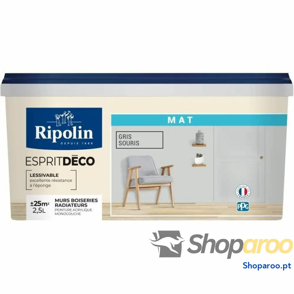 Tinta de Primário Ripolin Cinzento Mate 2,5 L