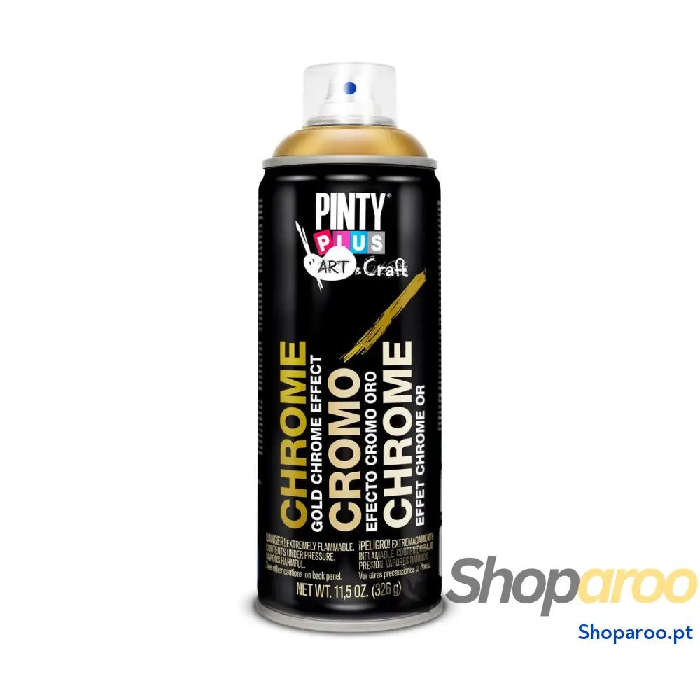Tinta em spray Pintyplus Art & Craft C151 Cromo 400 ml Dourado