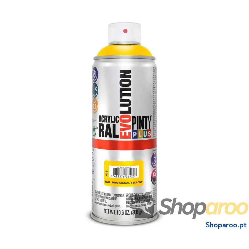 Tinta em spray Pintyplus Evolution RAL 1003 400 ml Signal Yellow