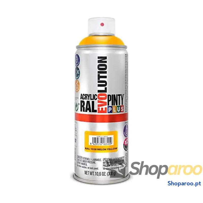 Tinta em spray Pintyplus Evolution RAL 1028 400 ml Melon Yellow