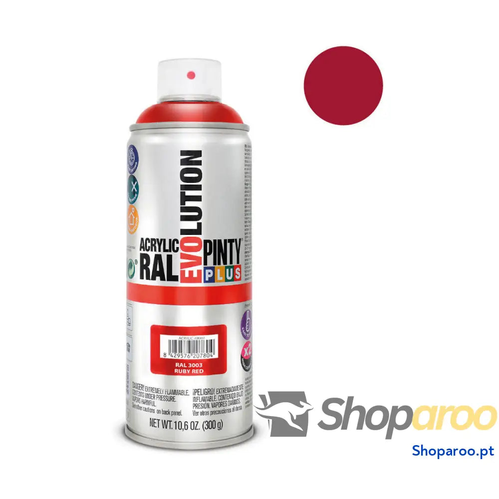 Tinta em spray Pintyplus Evolution RAL 3003 400 ml Rubi