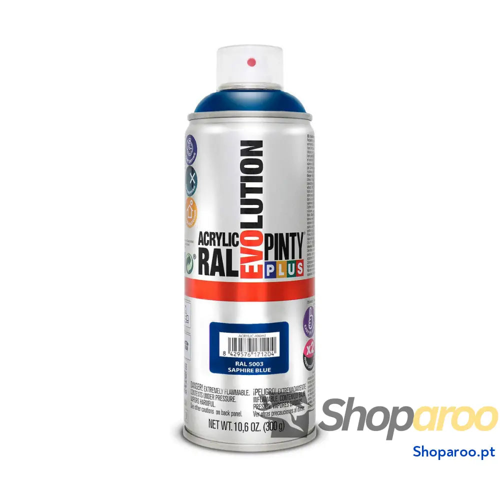 Tinta em spray Pintyplus Evolution RAL 5003 400 ml Safira