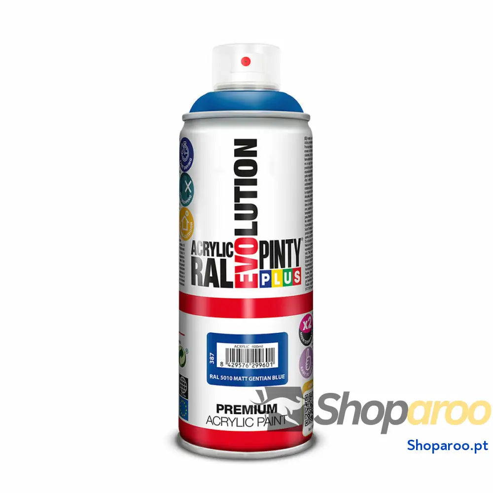 Tinta em spray Pintyplus Evolution RAL 5010 Gentian Blue 400 ml Mate