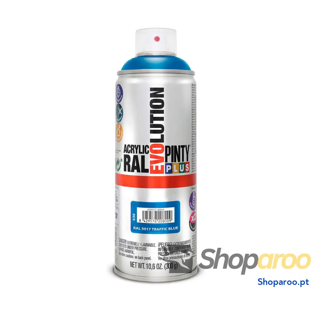Tinta em spray Pintyplus Evolution RAL 5017 400 ml Traffic Blue