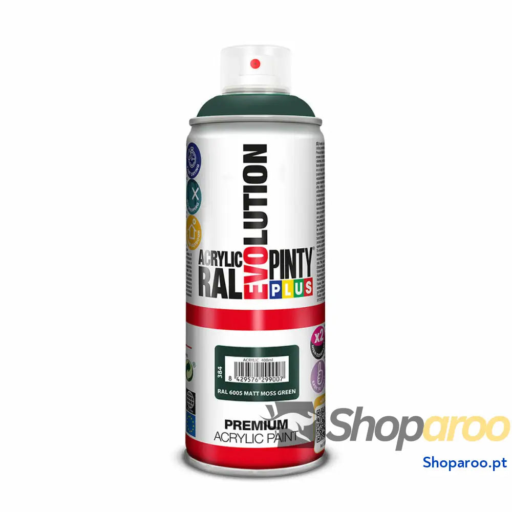Tinta em spray Pintyplus Evolution RAL 6005 Moss Green 400 ml Mate