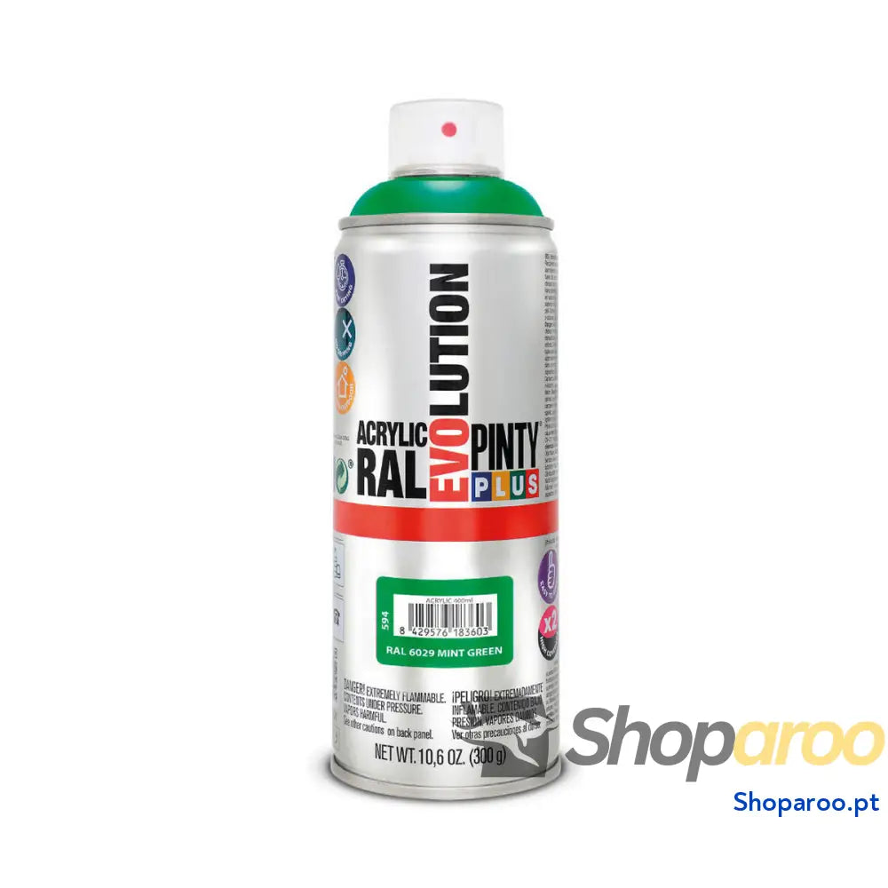 Tinta em spray Pintyplus Evolution RAL 6029 400 ml Mint Green