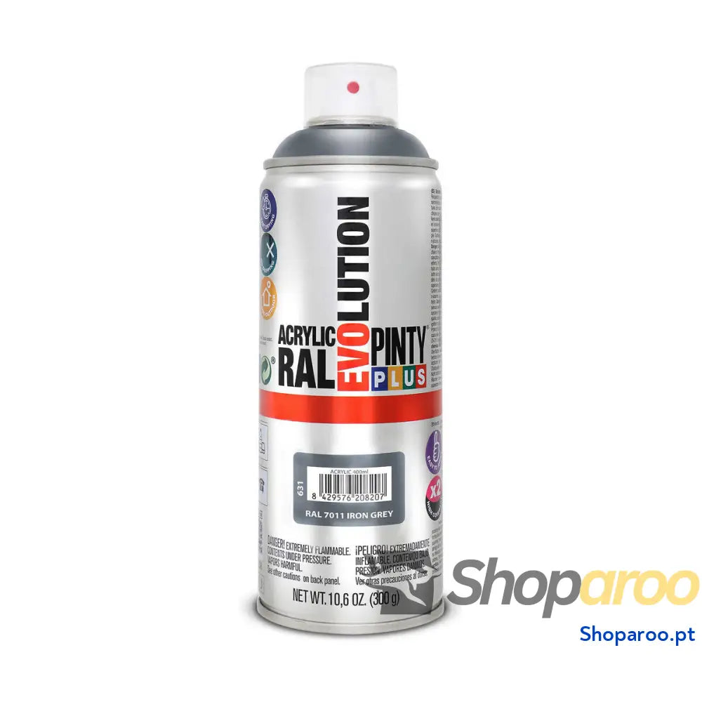 Tinta em spray Pintyplus Evolution RAL 7011 400 ml Iron Grey