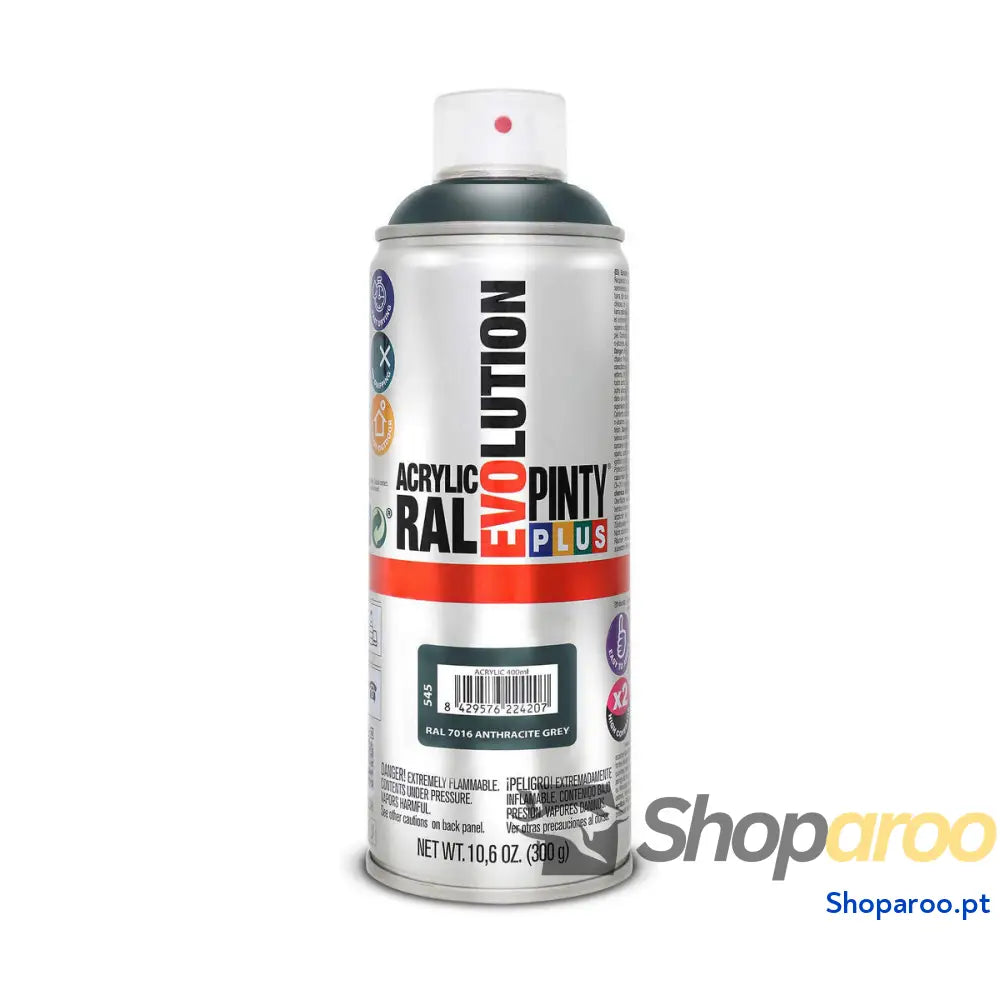Tinta em spray Pintyplus Evolution RAL 7016 400 ml Antracite