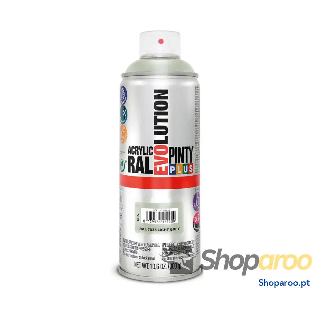Tinta em spray Pintyplus Evolution RAL 7035 400 ml Cinzento claro