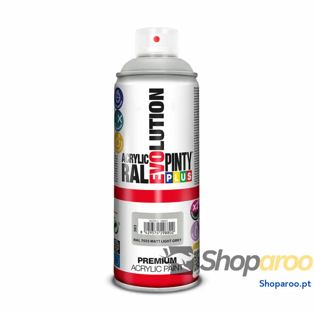 Tinta em spray Pintyplus Evolution RAL 7035 Cinzento claro 400 ml Mate