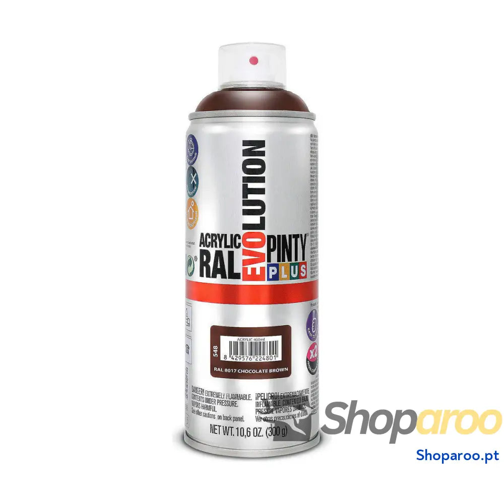 Tinta em spray Pintyplus Evolution RAL 8017 300 ml Chocolate
