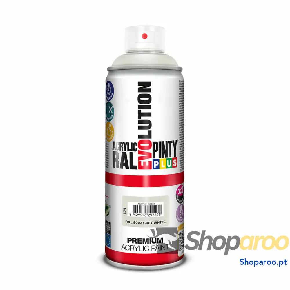 Tinta em spray Pintyplus Evolution RAL 9002 Branco/Cinzento 400 ml