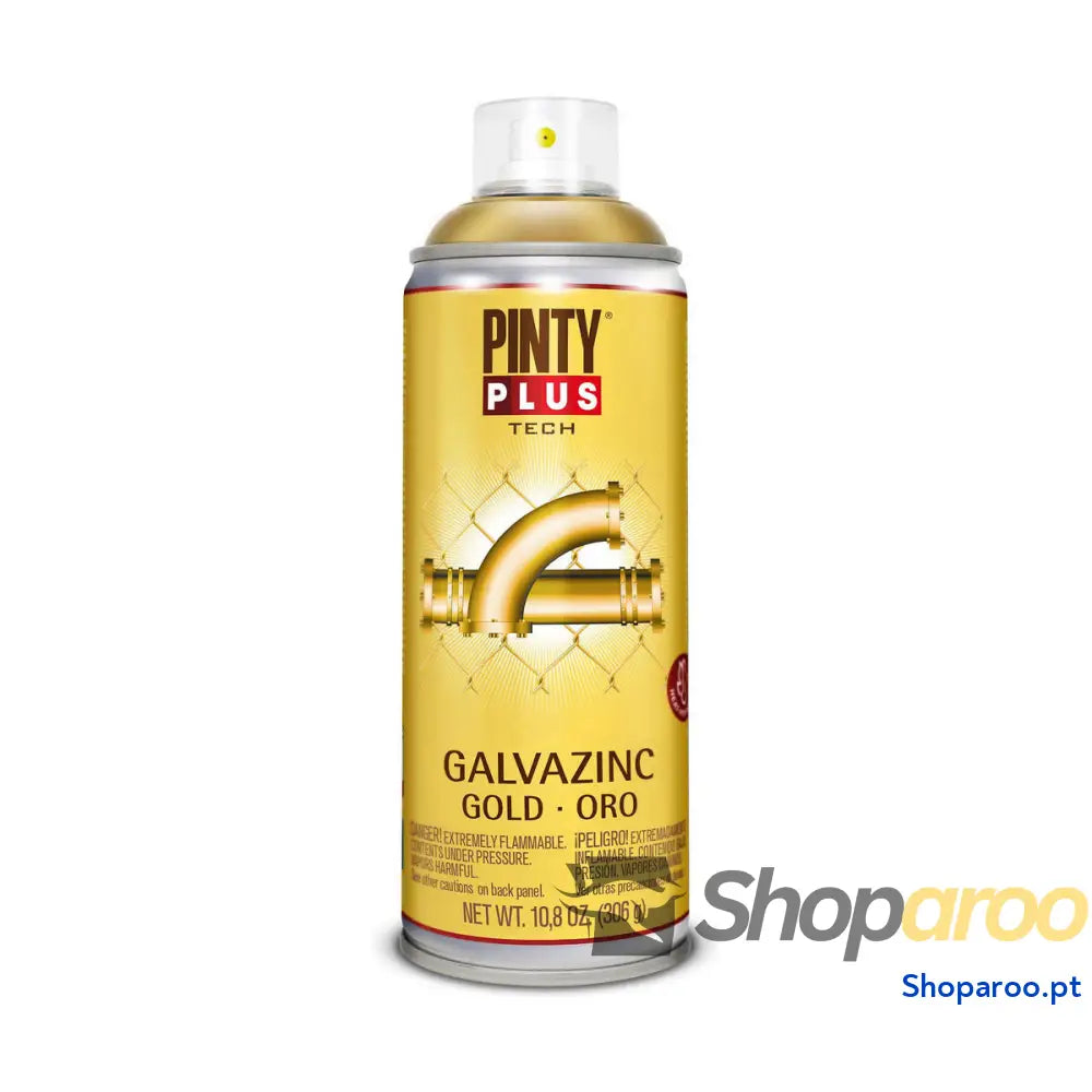 Tinta em spray Pintyplus Tech Galvazinc G151 400 ml Ouro