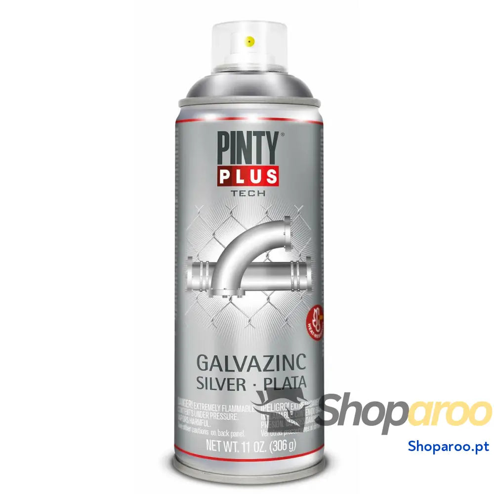 Tinta em spray Pintyplus Tech Galvazinc Prateado