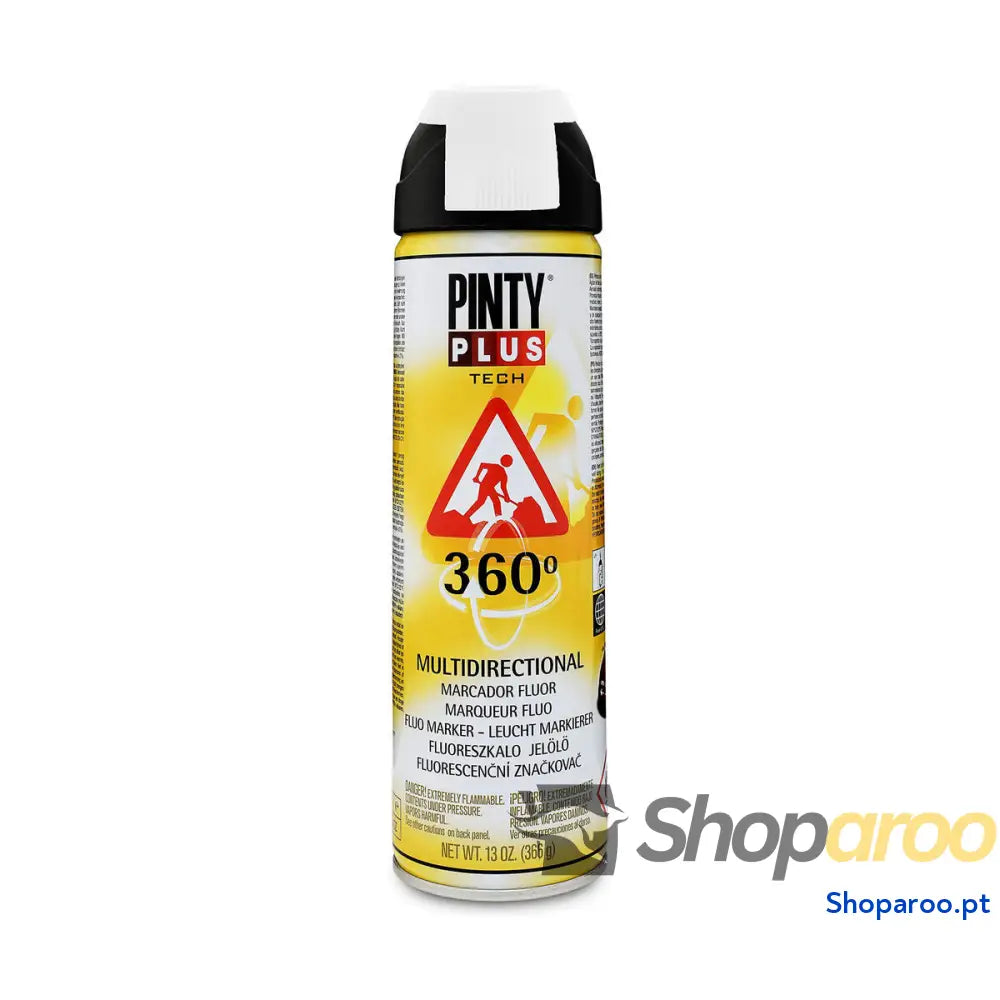 Tinta em spray Pintyplus Tech T101 360º Branco 500 ml