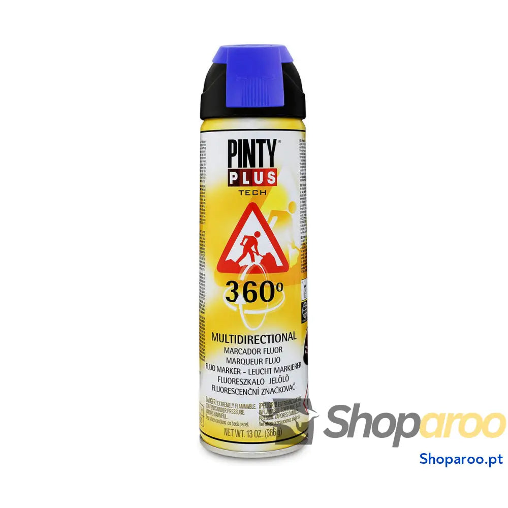 Tinta em spray Pintyplus Tech T118 360º Azul 500 ml