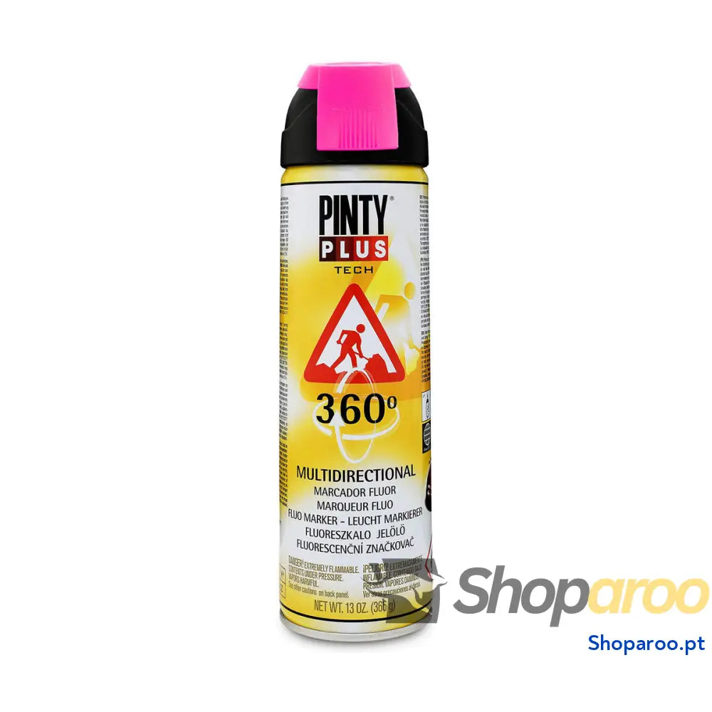 Tinta em spray Pintyplus Tech T184 360º Fúcsia 500 ml