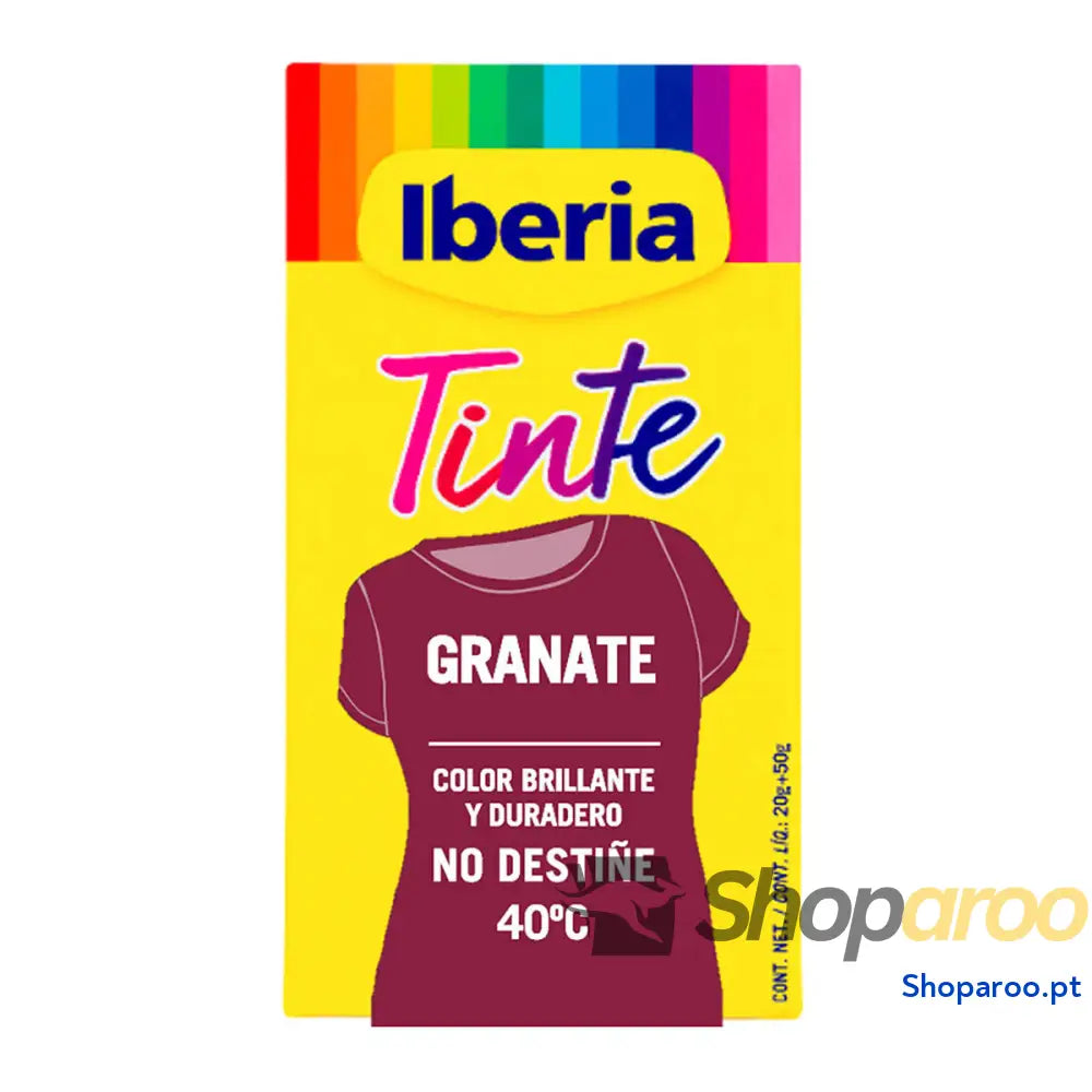 Tinta para Roupa Tintes Iberia Grená 40º C